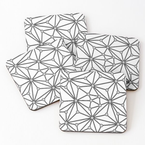 Item preview, Abstract geometric pattern - gray, black and white. designed and sold by K.S ART.