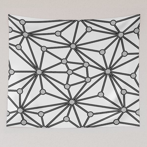 Item preview, Abstract geometric pattern - gray, black and white. designed and sold by K.S ART.