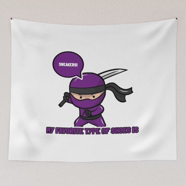 Item preview, Cute Ninja | Ninja Sneakers | Ninja Puns designed and sold by Orlandloo.