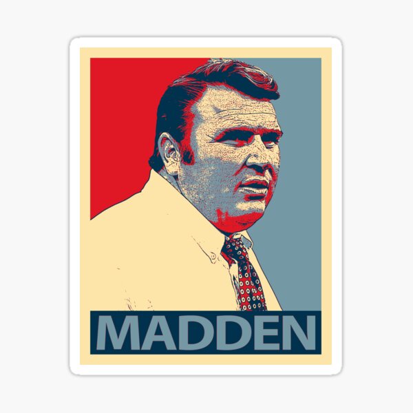 John Madden EA NFL Raiders Shirt Sticker for Sale by RoyaltyWearTees