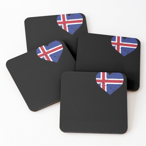 Item preview, Icelandic Heart Flag Iceland Patriot Fan designed and sold by SuperFreshArt.
