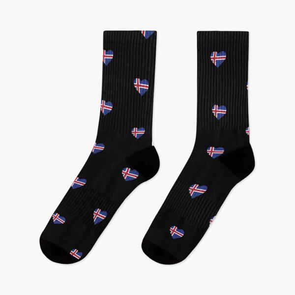 Item preview, Icelandic Heart Flag Iceland Patriot Fan designed and sold by SuperFreshArt.