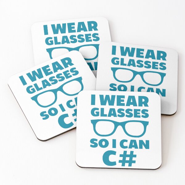 Item preview, I Wear Glasses So I Can C# designed and sold by TashaVector.