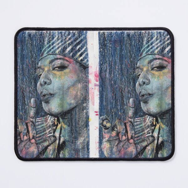 Item preview, Queen Latifah - Hand Drawn Oil and Ink Portrait designed and sold by HRHildebrand.