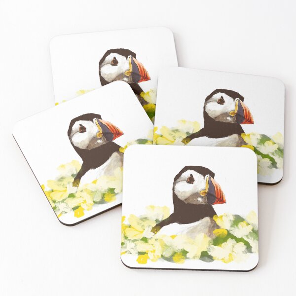 Item preview, Puffin in the daisies designed and sold by DawnWanderer.