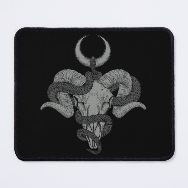 Item preview, goat skull with snake designed and sold by mhr24.