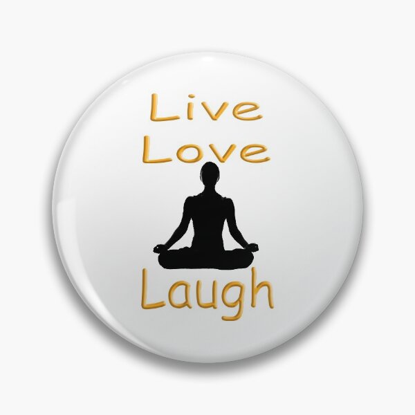 Item preview, Yoga Babe - Lotus Pose Live Love Laugh designed and sold by SadSacDesigns.