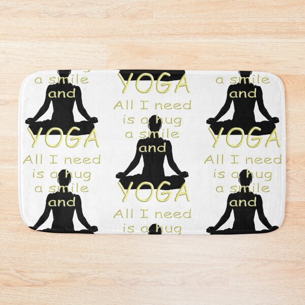 Item preview, Yoga Babe - Lotus Pose All I need is a hug a smile and Yoga designed and sold by SadSacDesigns.