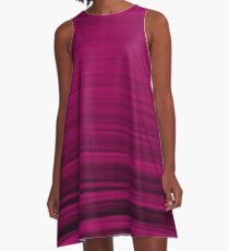 Red & black stripes A-Line Dress
