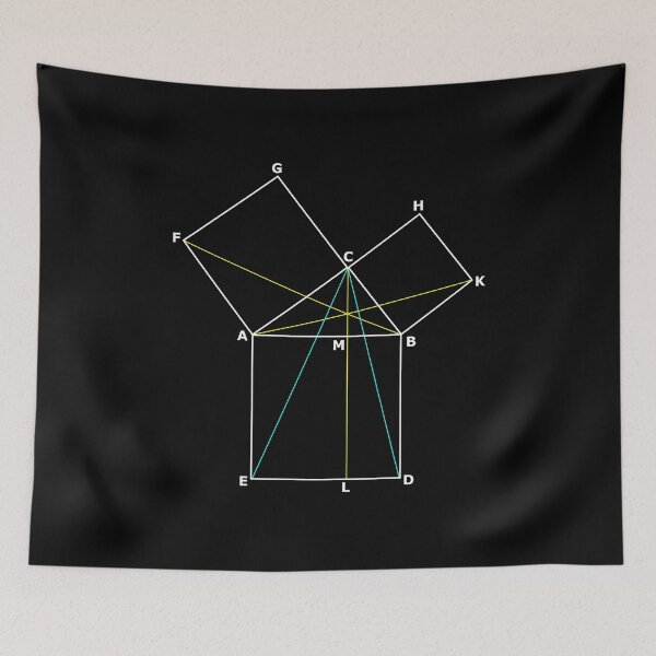 Item preview, Euclid 47th Proposition With Angles Masonic Design designed and sold by A Little Shop of Light.