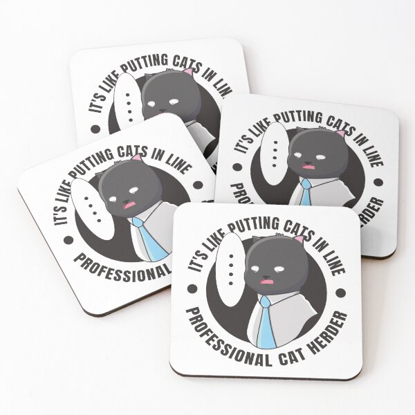 Item preview, Professional Cat Herder - Funny and Cute Black Office Cat Manager Design designed and sold by thecatcouch.