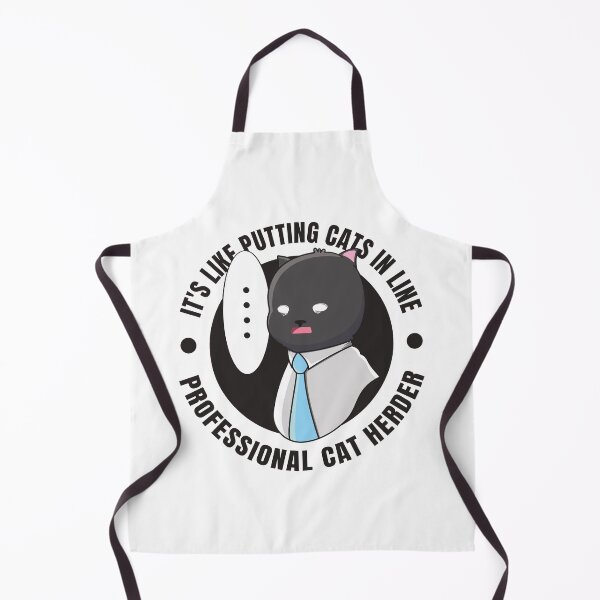 Item preview, Professional Cat Herder - Funny and Cute Black Office Cat Manager Design designed and sold by thecatcouch.
