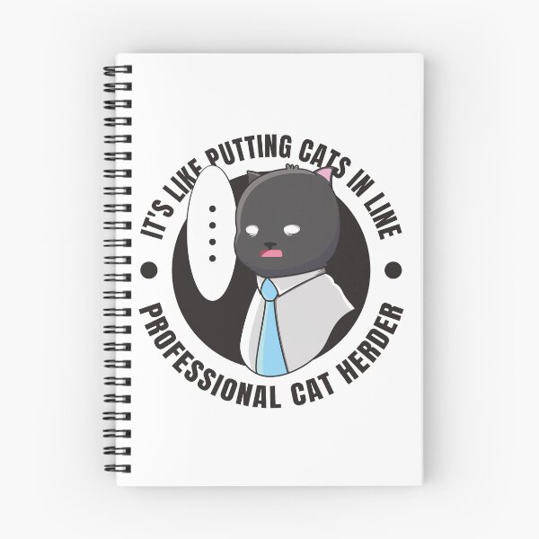 Item preview, Professional Cat Herder - Funny and Cute Black Office Cat Manager Design designed and sold by thecatcouch.