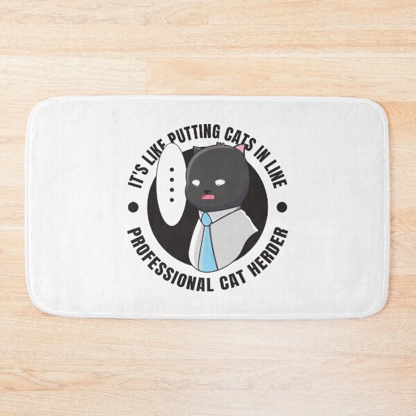 Item preview, Professional Cat Herder - Funny and Cute Black Office Cat Manager Design designed and sold by thecatcouch.