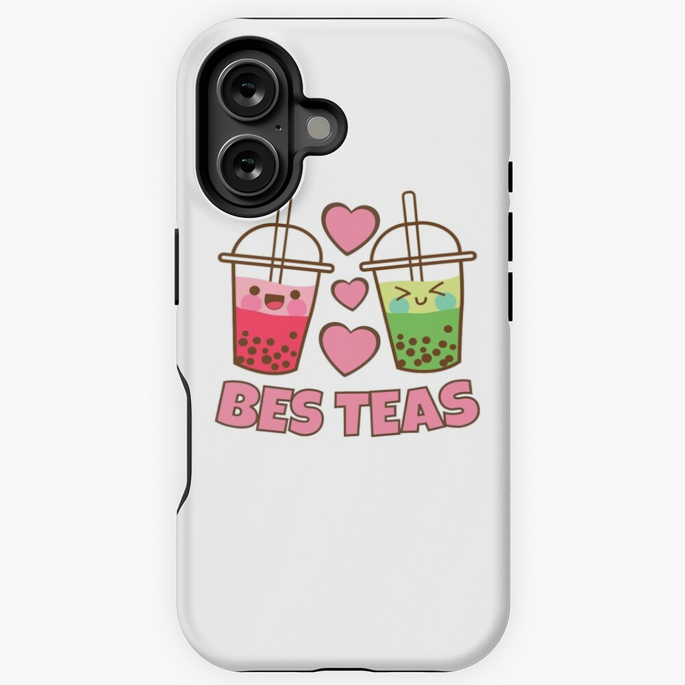 "Bes Teas Besties Cute Kawaii Bubble Tea Boba Best Friends" Sticker for ...