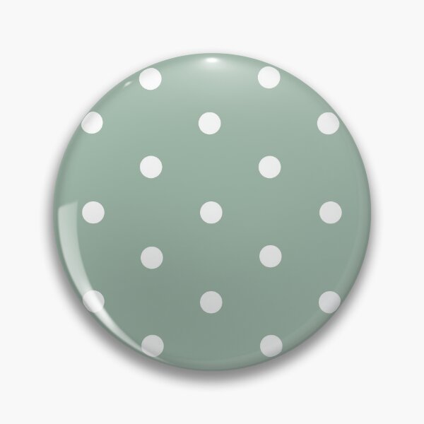 Item preview, Small WHITE and MUTED GREEN POLKA DOTS  designed and sold by RachelMacht.