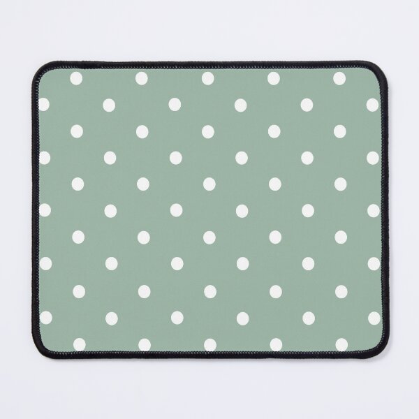 Item preview, Small WHITE and MUTED GREEN POLKA DOTS  designed and sold by RachelMacht.