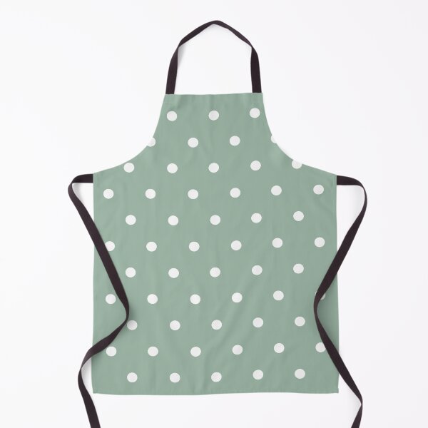 Item preview, Small WHITE and MUTED GREEN POLKA DOTS designed and sold by RachelMacht.