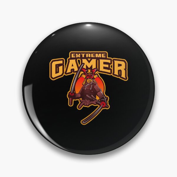 Item preview, Extreme Gamer with Samurai holding two Katanas designed and sold by PRIVARSHU.
