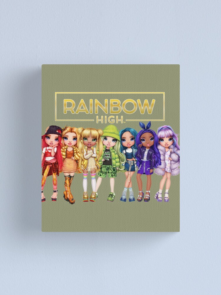 "Rainbow High main characters and logo " Canvas Print by ETXapparelz