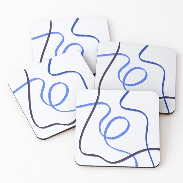 Item preview, Blue Lines Abstract Modern Decor designed and sold by trajeado14.