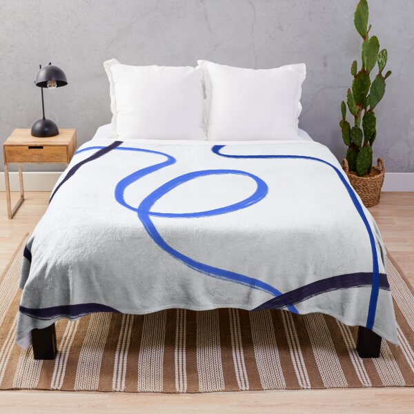 Item preview, Blue Lines Abstract Modern Decor designed and sold by trajeado14.