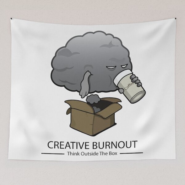 Item preview, Creativity Burnout - Think Outside the Box designed and sold by rclwow.
