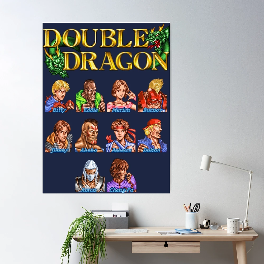 Double Dragon (Neo Geo Character Lineup) Photographic Print for Sale by  winscometjump