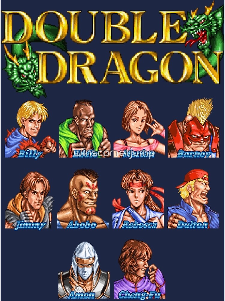 Double Dragon (Neo Geo Character Lineup) Photographic Print for Sale by  winscometjump