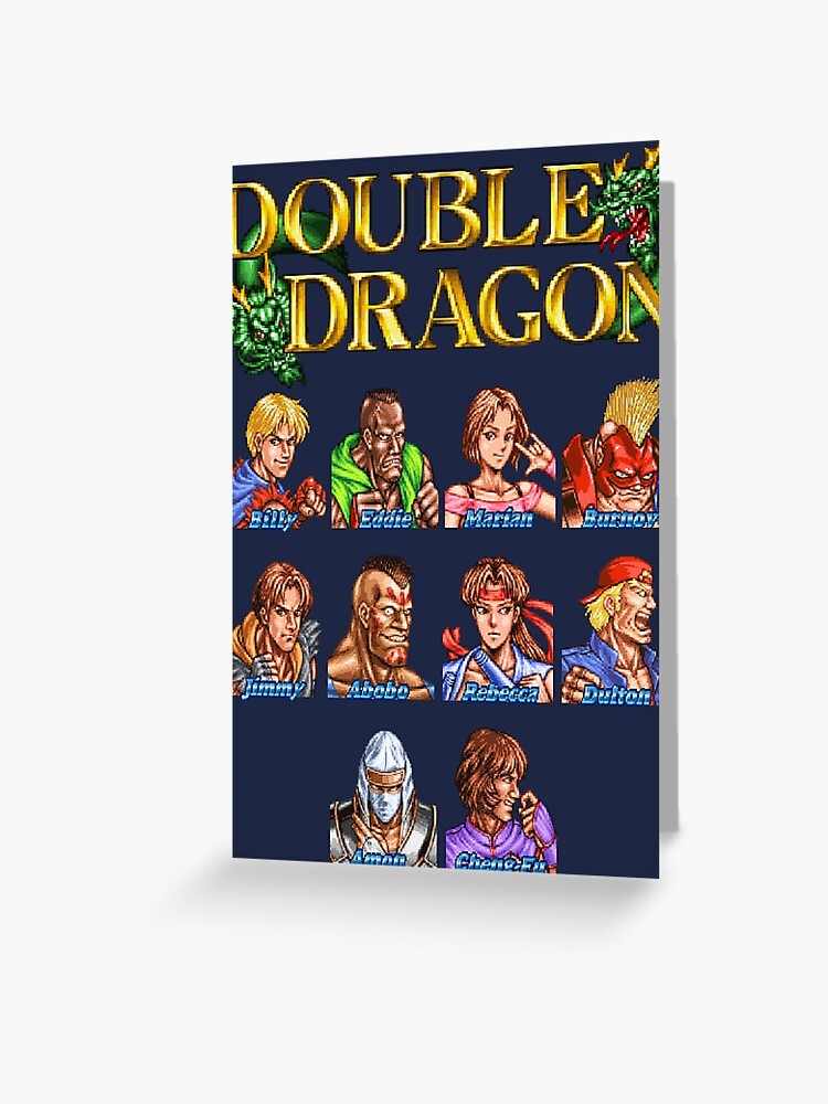 Double Dragon (Neo Geo Character Lineup) | Greeting Card