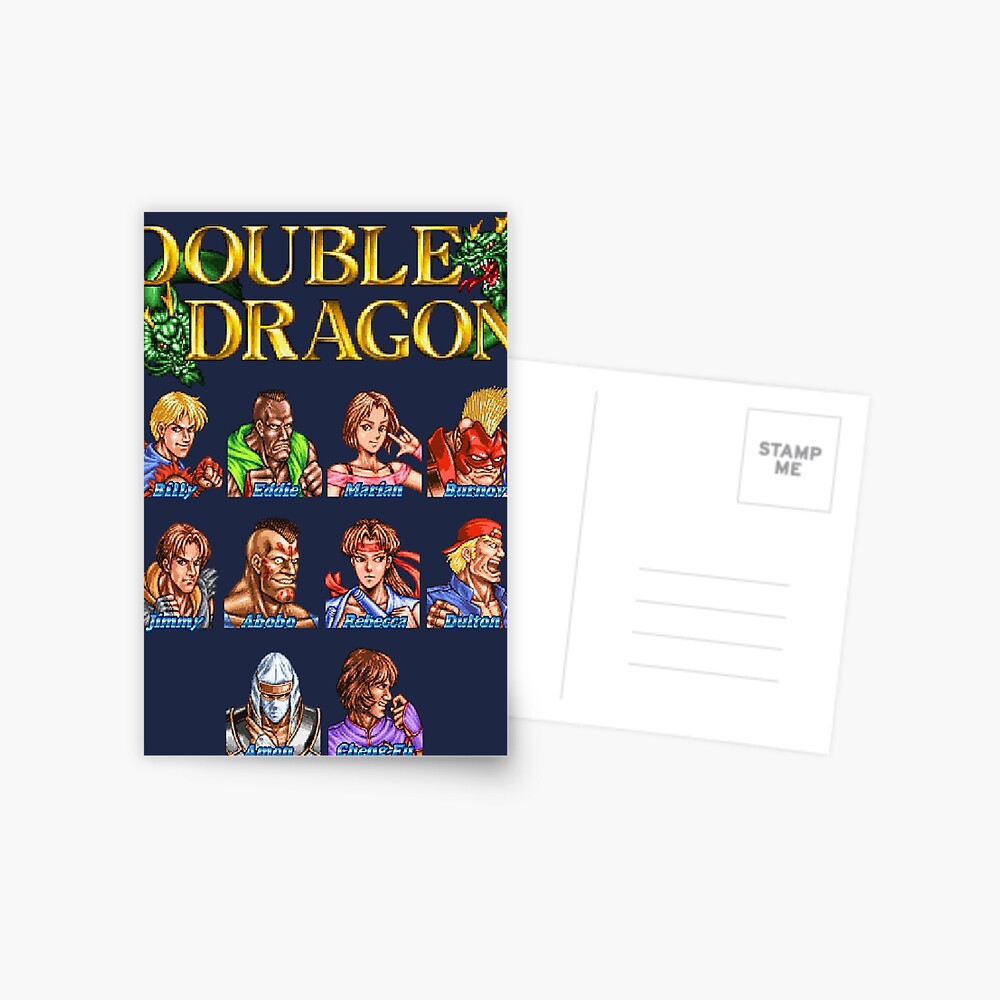 Double Dragon (Neo Geo Character Lineup) Photographic Print for Sale by  winscometjump