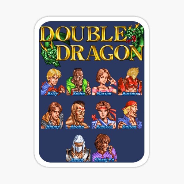 Double Dragon (Gamme de personnages Neo Geo) Sticker