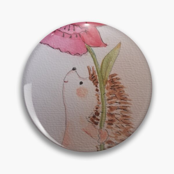 Artikelvorschau, Igel und rote Blume entworfen und verkauft von Sifan.