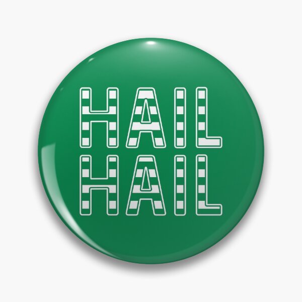 Item preview, Hail Hail, Glasgow Celtic Football Club Green and White Striped Text Design designed and sold by MacPean.