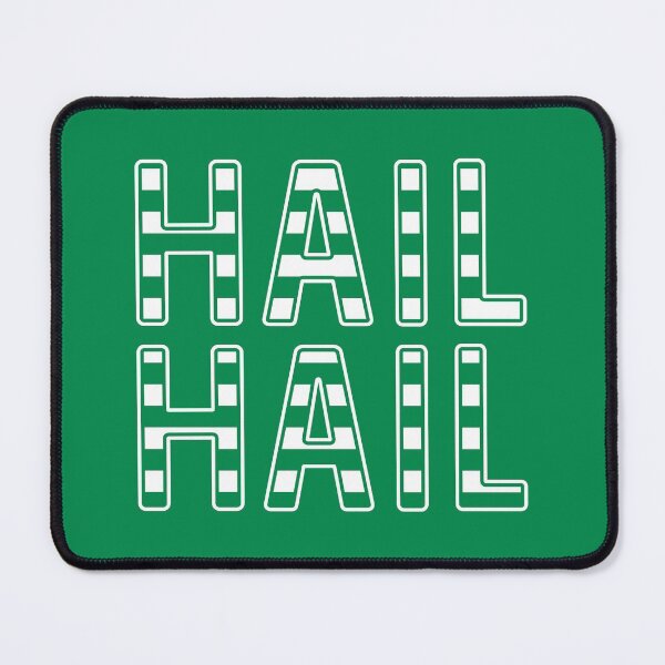 Item preview, Hail Hail, Glasgow Celtic Football Club Green and White Striped Text Design designed and sold by MacPean.