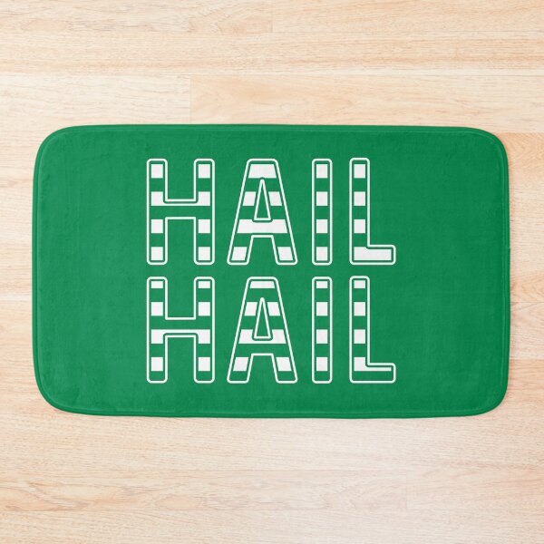 Item preview, Hail Hail, Glasgow Celtic Football Club Green and White Striped Text Design designed and sold by MacPean.