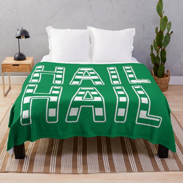 Item preview, Hail Hail, Glasgow Celtic Football Club Green and White Striped Text Design designed and sold by MacPean.