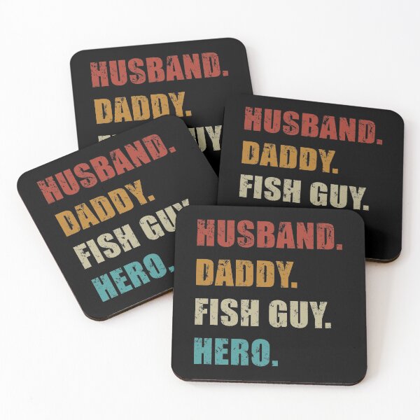 Artikelvorschau, Fischhüter Vatertag Ehemann Daddy Fish Guy Held Retro Distressed entworfen und verkauft von JRRTs.