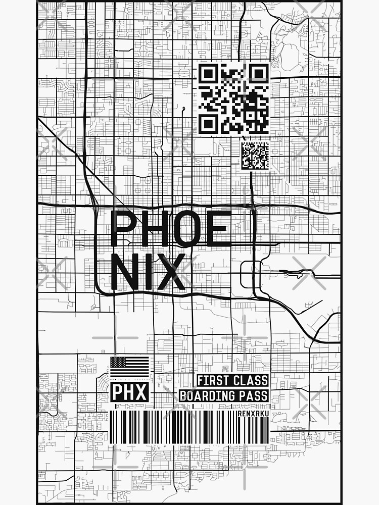 "Phoenix Plane Ticket Boarding Pass" Sticker for Sale by renroku