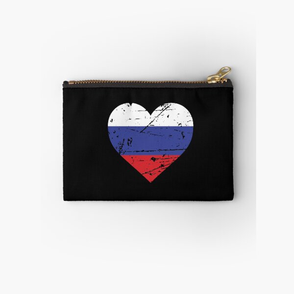 Item preview, Russian Heart Flag Russia Rossija Patriot Fan designed and sold by SuperFreshArt.