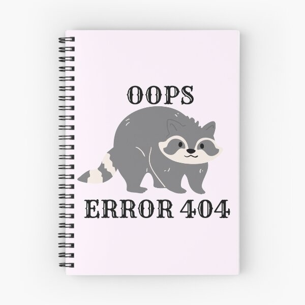 Item preview, Oops error 404 raccoon - Internet designed and sold by LukjanovArt.