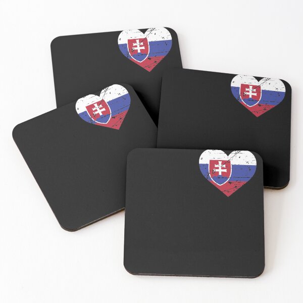 Item preview, Slovakia Heart Flag Slovakian Slovensko Fan designed and sold by SuperFreshArt.