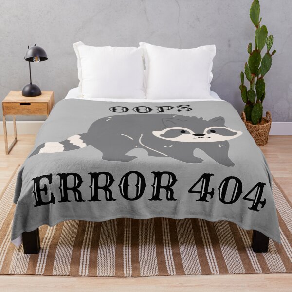 Item preview, Oops error 404 raccoon - Internet designed and sold by LukjanovArt.