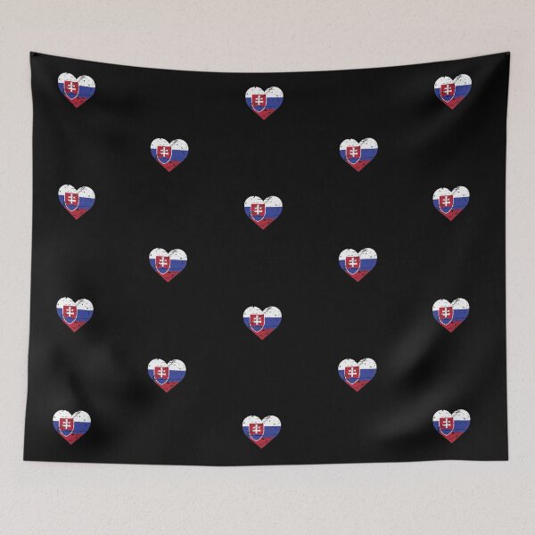 Item preview, Slovakia Heart Flag Slovakian Slovensko Fan designed and sold by SuperFreshArt.