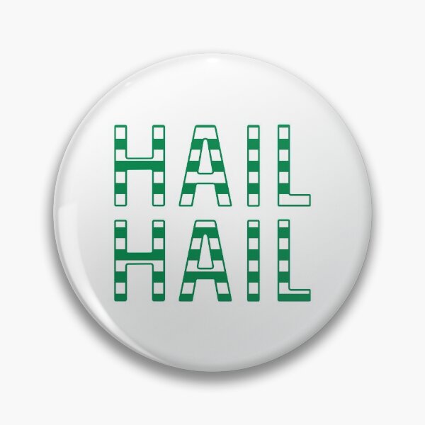 Item preview, Hail Hail, Glasgow Celtic Football Club Green and White Striped Text Design designed and sold by MacPean.