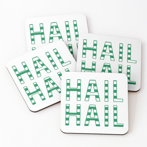 Item preview, Hail Hail, Glasgow Celtic Football Club Green and White Striped Text Design designed and sold by MacPean.