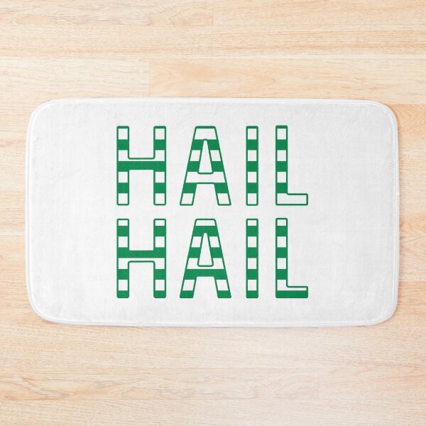 Item preview, Hail Hail, Glasgow Celtic Football Club Green and White Striped Text Design designed and sold by MacPean.