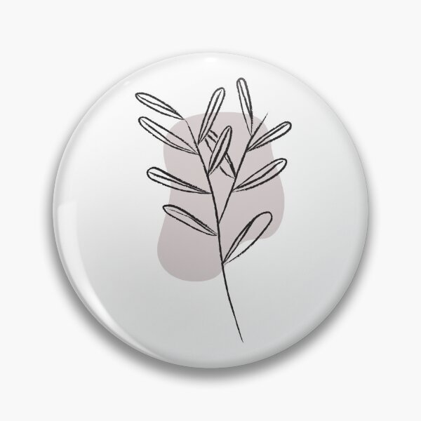 Item preview, Neutral colored minimalstyle leaf print designed and sold by MidnightArts1.