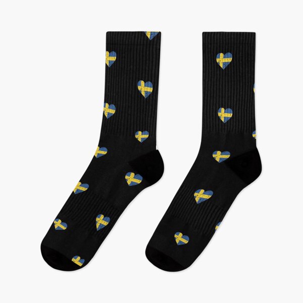 Item preview, Swedish Heart Flag Sweden Sverige Fan designed and sold by SuperFreshArt.