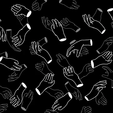 Artwork thumbnail, Hand Line Drawing pattern by StuffByRo